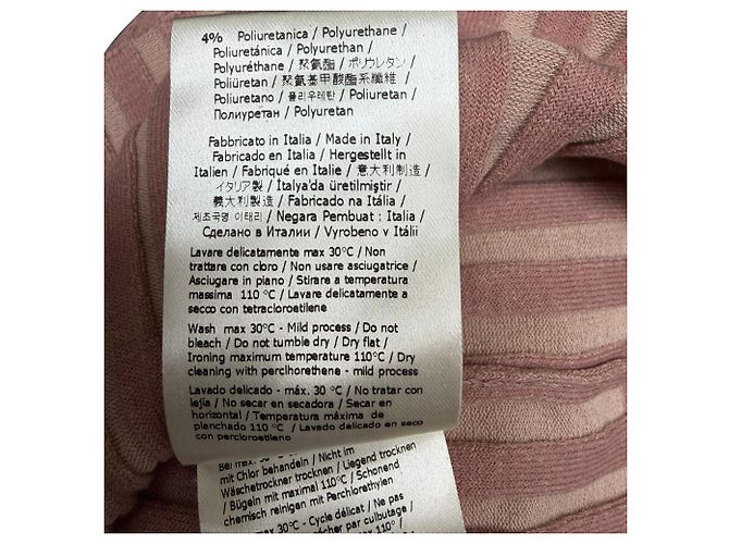 Fendi Strickpullover mit kurzen Ärmeln aus rosa Baumwolle Braun Pink - Ansicht 7