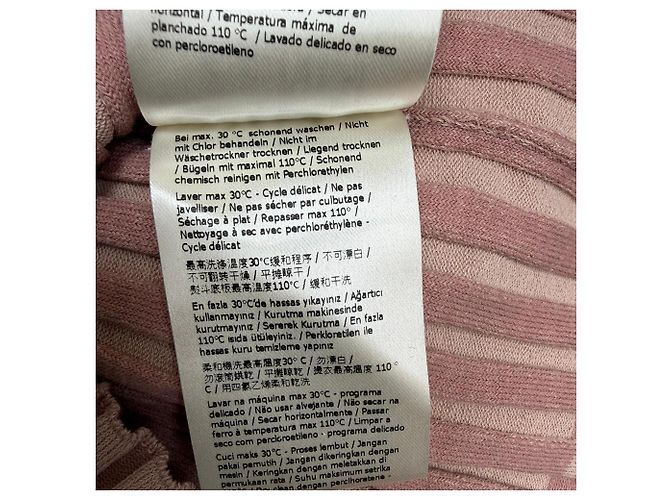 Fendi Strickpullover mit kurzen Ärmeln aus rosa Baumwolle Braun Pink - Ansicht 8