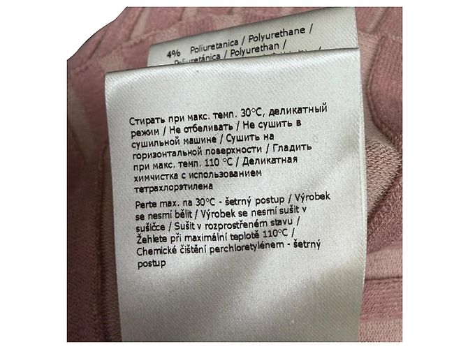 Fendi Strickpullover mit kurzen Ärmeln aus rosa Baumwolle Braun Pink - Ansicht 9