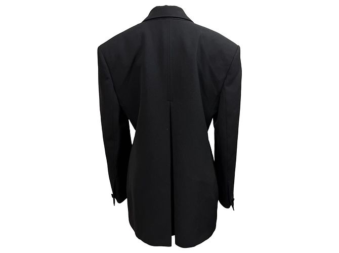 Blazer de Lã Preta de Botão Único da Givenchy Preto - vista 3