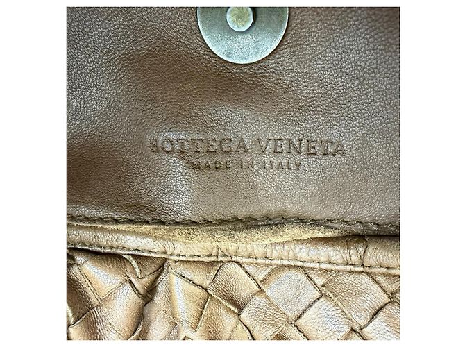 Borsa a Spalla Intrecciato in Pelle Marrone Bottega Veneta - vista 6