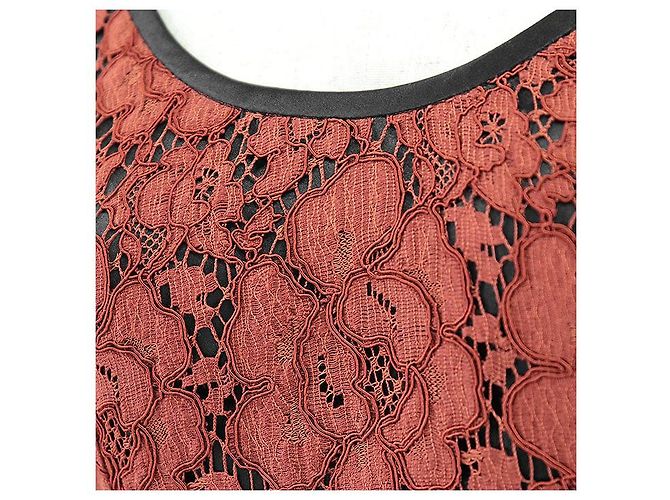 Dolce & Gabbana Vestido de Rayón Algodón Nylon Seda Dolce&Gabbana Naranja - vista 3