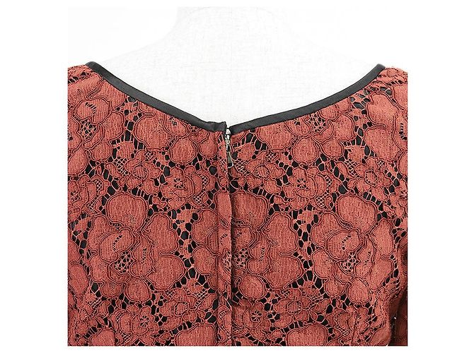 Dolce & Gabbana Vestido de Rayón Algodón Nylon Seda Dolce&Gabbana Naranja - vista 7