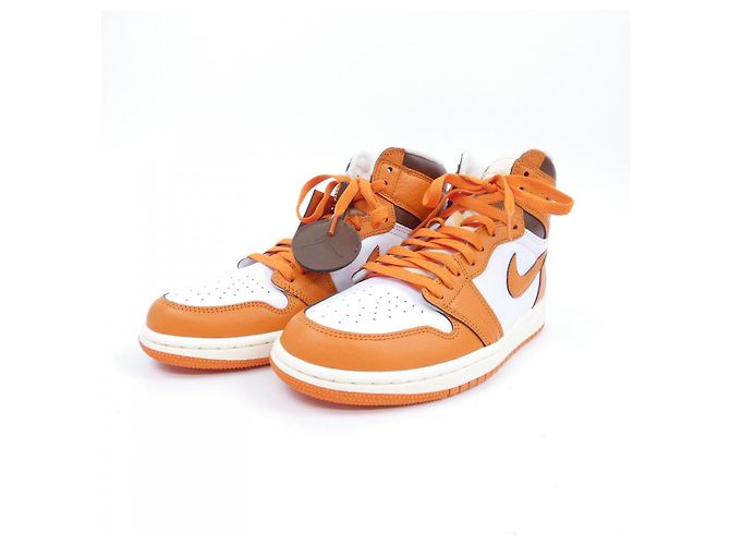 Autre Marque Sneakers Nike JORDAN Bianco Arancione - vista 3
