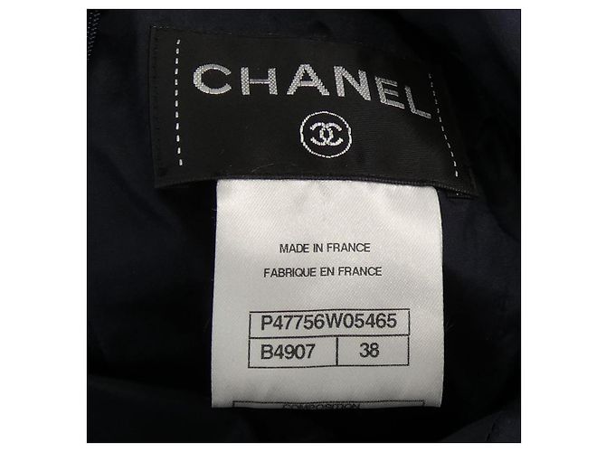 Chanel Kleid Blau Marineblau - Ansicht 3
