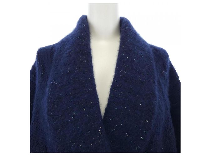 Timeless Cárdigan de mezcla de cachemira Chanel Azul Azul marino - vista 6