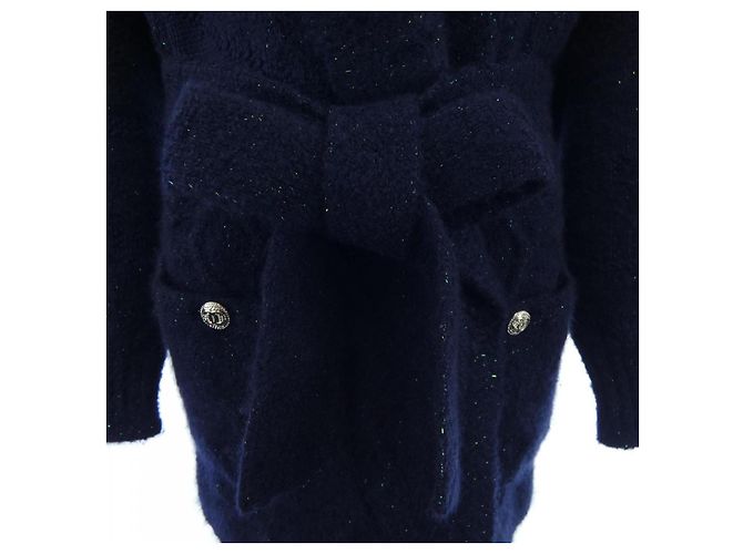 Timeless Cárdigan de mezcla de cachemira Chanel Azul Azul marino - vista 8