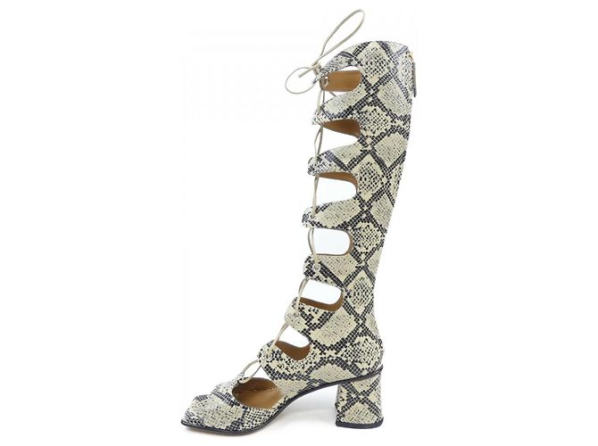 Botas altas Gucci Negro Beige - vista 2
