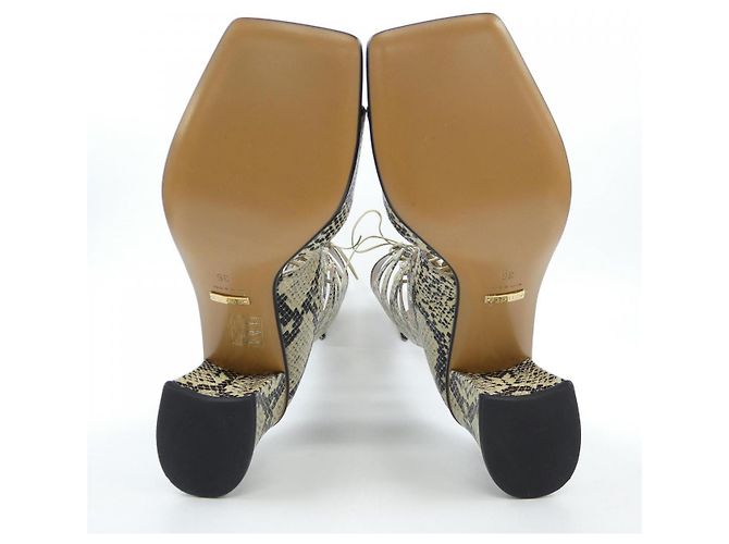 Botas altas Gucci Negro Beige - vista 4