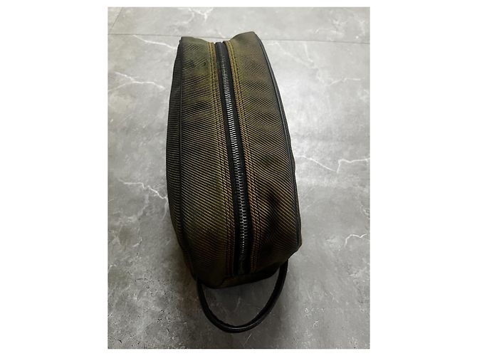 Beauty case in tela Monogram Louis Vuitton Marrone Gold hardware - vista 2