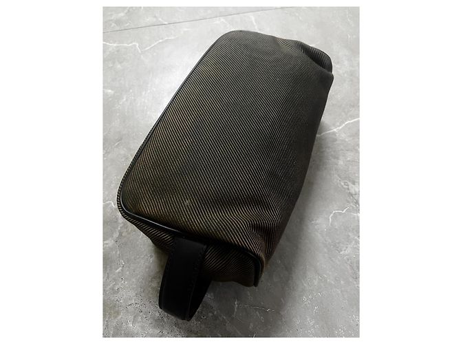 Beauty case in tela Monogram Louis Vuitton Marrone Gold hardware - vista 3