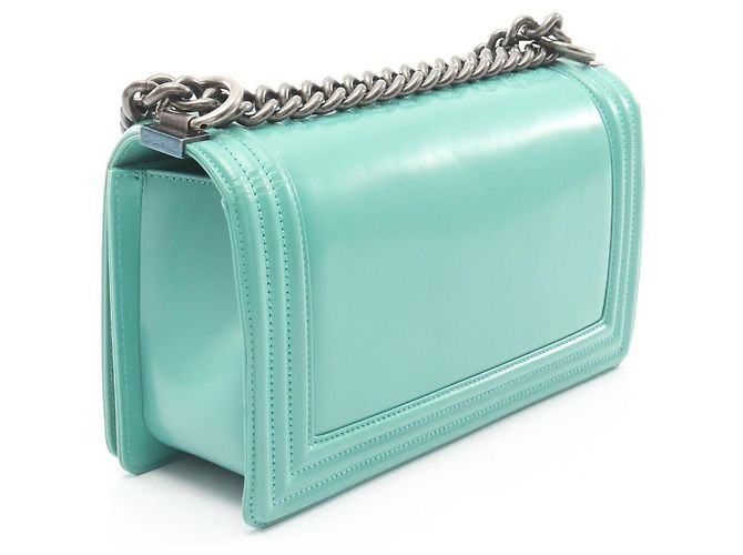 Borsa a Spalla Chanel Boy in Pelle Verde - vista 2