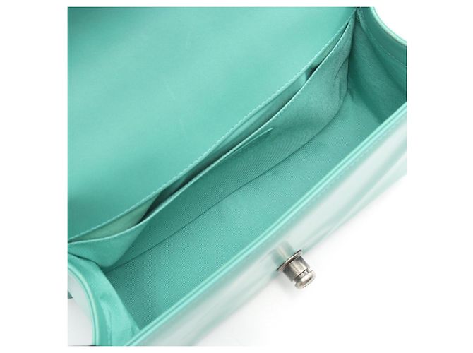Borsa a Spalla Chanel Boy in Pelle Verde - vista 3