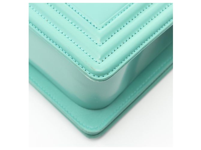 Borsa a Spalla Chanel Boy in Pelle Verde - vista 7