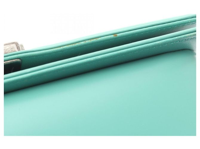 Borsa a Spalla Chanel Boy in Pelle Verde - vista 8