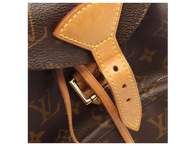 Zaino Montsouris MM Louis Vuitton Marrone Monogramma - vista 11