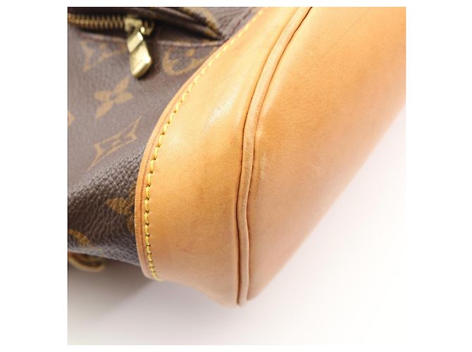 Zaino Montsouris MM Louis Vuitton Marrone Monogramma - vista 6