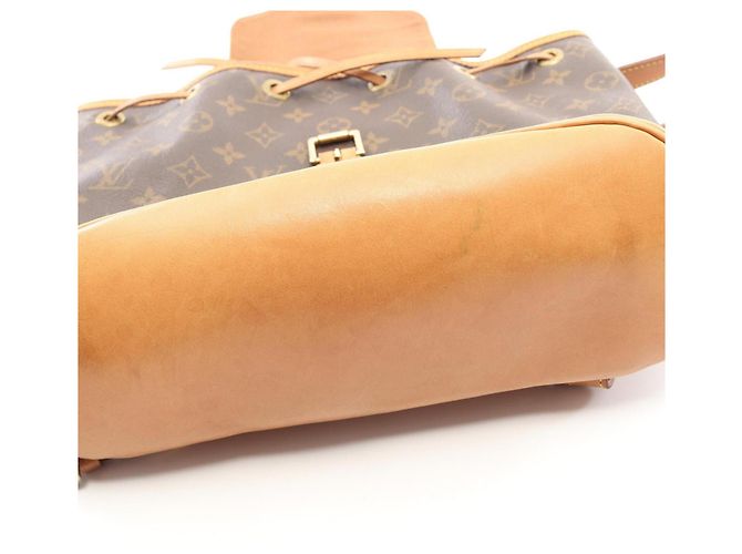 Zaino Montsouris MM Louis Vuitton Marrone Monogramma - vista 7