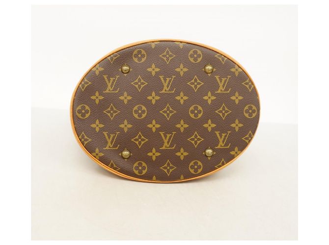Borsa Tote Monogram Bucket GM Louis Vuitton M42236 Marrone - vista 3