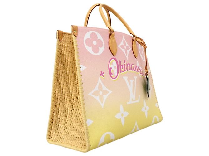 Borsa Tote OnTheGo GM Monogram Gigante Louis Vuitton Rosa - vista 2