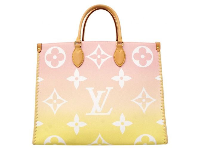 Borsa Tote OnTheGo GM Monogram Gigante Louis Vuitton Rosa - vista 7