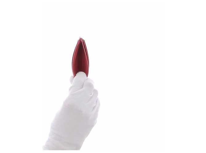 Christian Louboutin Tarjetero de cuero rojo Roja - vista 3
