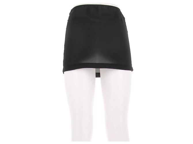 Paco Rabanne Mini gonna nera trasparente Nero - vista 2
