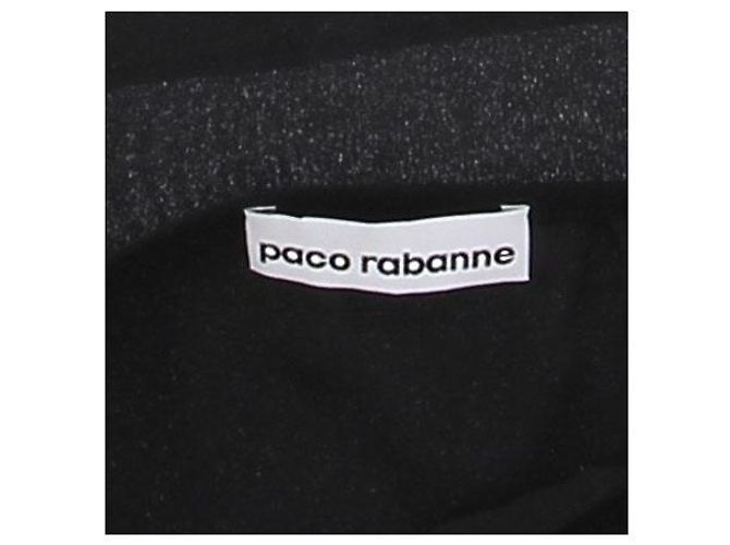 Paco Rabanne Mini gonna nera trasparente Nero - vista 5