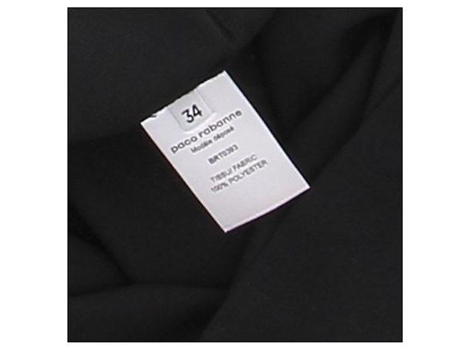 Paco Rabanne Mini gonna nera trasparente Nero - vista 6