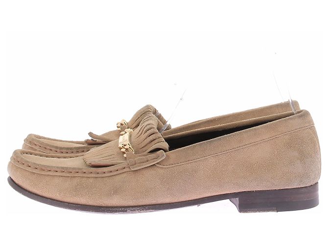 Mocassini Céline in camoscio beige - vista 2
