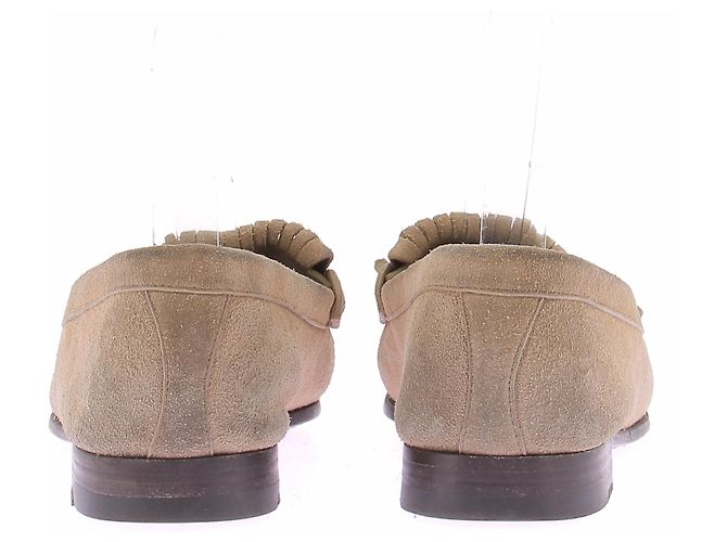 Mocassini Céline in camoscio beige - vista 5
