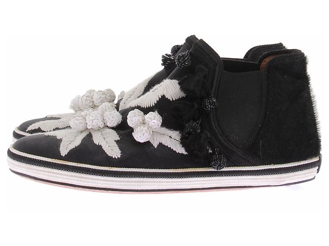 Stivali bicolore Marc Jacobs in tessuto nero - vista 2
