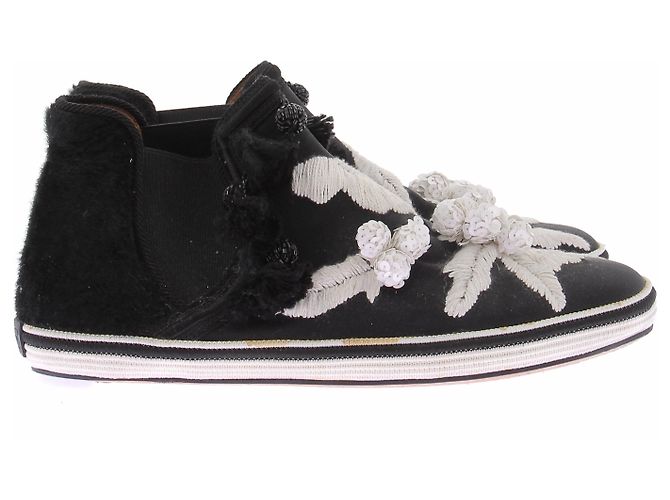 Stivali bicolore Marc Jacobs in tessuto nero - vista 3