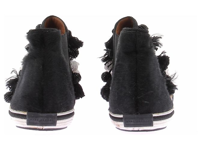 Stivali bicolore Marc Jacobs in tessuto nero - vista 5