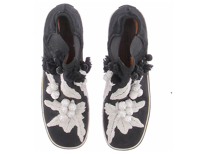 Stivali bicolore Marc Jacobs in tessuto nero - vista 6
