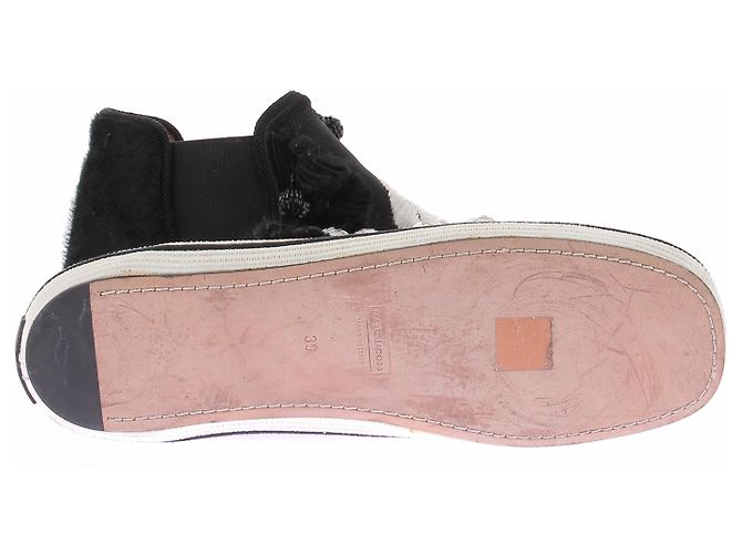 Stivali bicolore Marc Jacobs in tessuto nero - vista 7