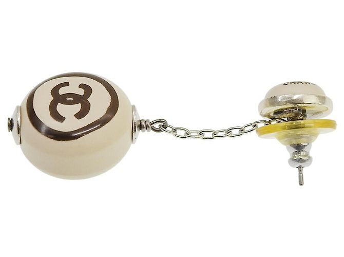 Chanel Coco Mark Ohrringe 00T Dancing Braun Roh - Ansicht 3