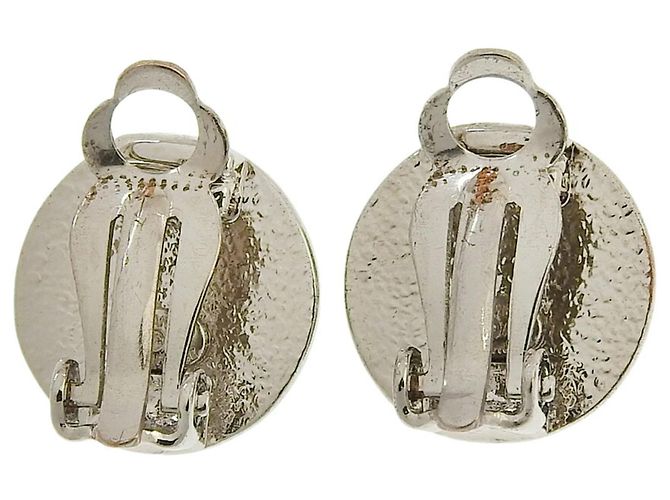 Chanel Coco Mark Clip Ohrringe Silber - Ansicht 2