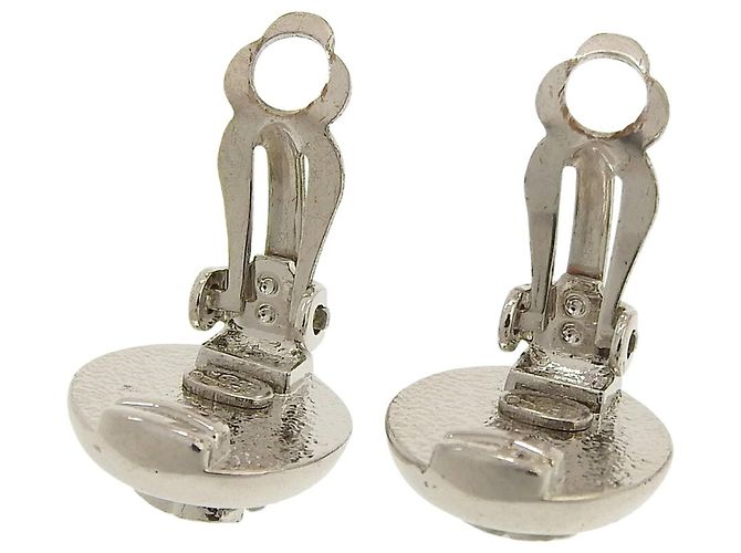 Chanel Coco Mark Clip Ohrringe Silber - Ansicht 3