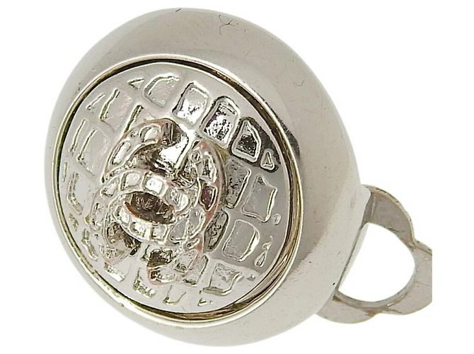 Chanel Coco Mark Clip Ohrringe Silber - Ansicht 5