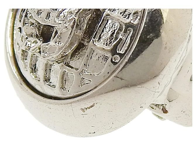 Chanel Coco Mark Clip Ohrringe Silber - Ansicht 6
