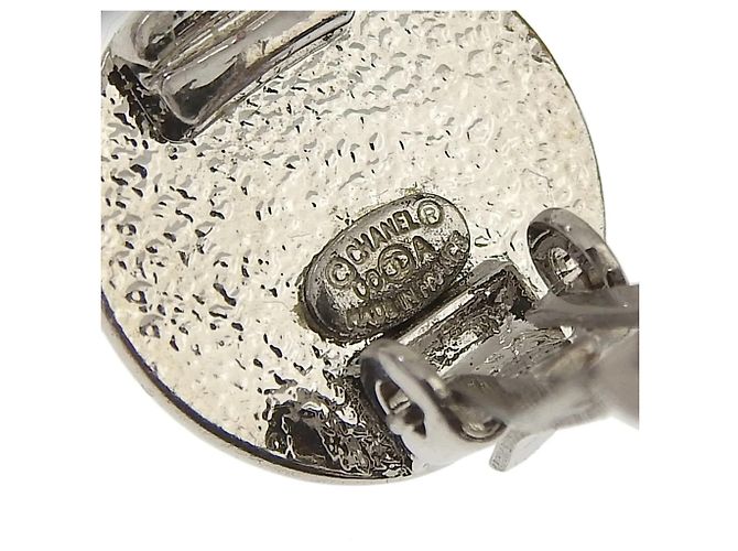 Chanel Coco Mark Clip Ohrringe Silber - Ansicht 7