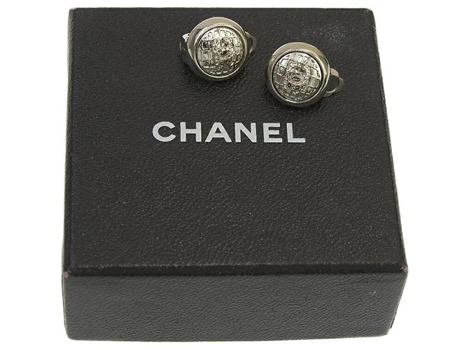 Chanel Coco Mark Clip Ohrringe Silber - Ansicht 8