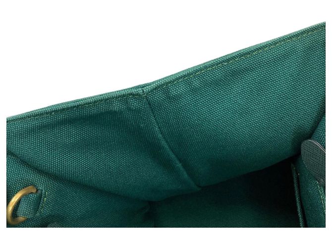 Borsa a mano Prada Canapa 2 in 1 Verde - vista 11