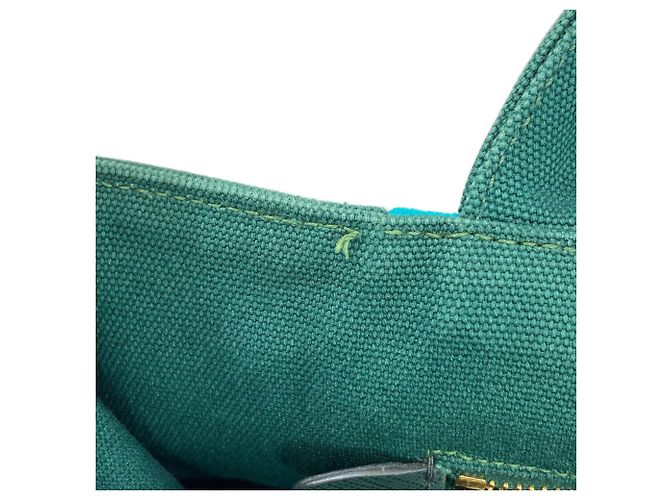 Borsa a mano Prada Canapa 2 in 1 Verde - vista 14