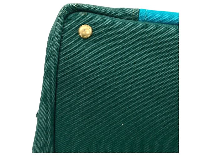 Borsa a mano Prada Canapa 2 in 1 Verde - vista 18