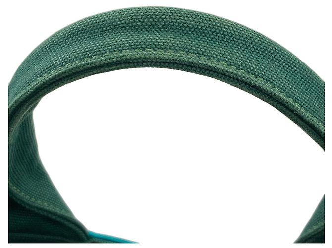 Borsa a mano Prada Canapa 2 in 1 Verde - vista 19