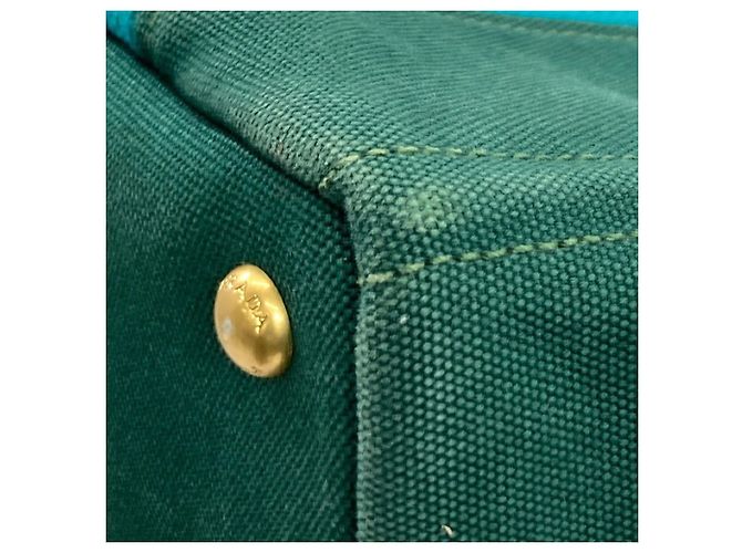 Borsa a mano Prada Canapa 2 in 1 Verde - vista 22