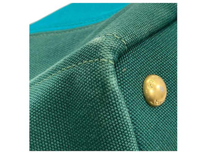 Borsa a mano Prada Canapa 2 in 1 Verde - vista 25