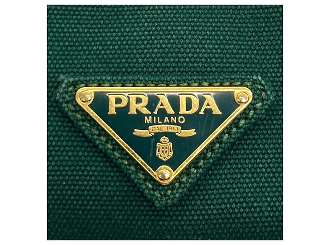 Borsa a mano Prada Canapa 2 in 1 Verde - vista 9